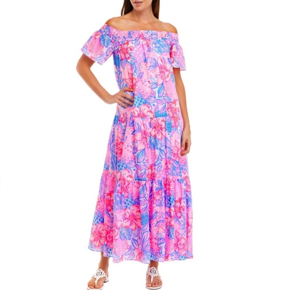 Lilly Pulitzer Dezi Off-The-Shoulder Dress